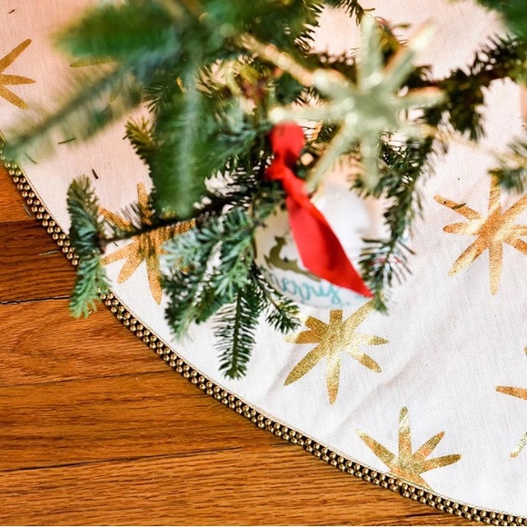 Coton Colors Other - Coton Colors Gold Star Tree Skirt
